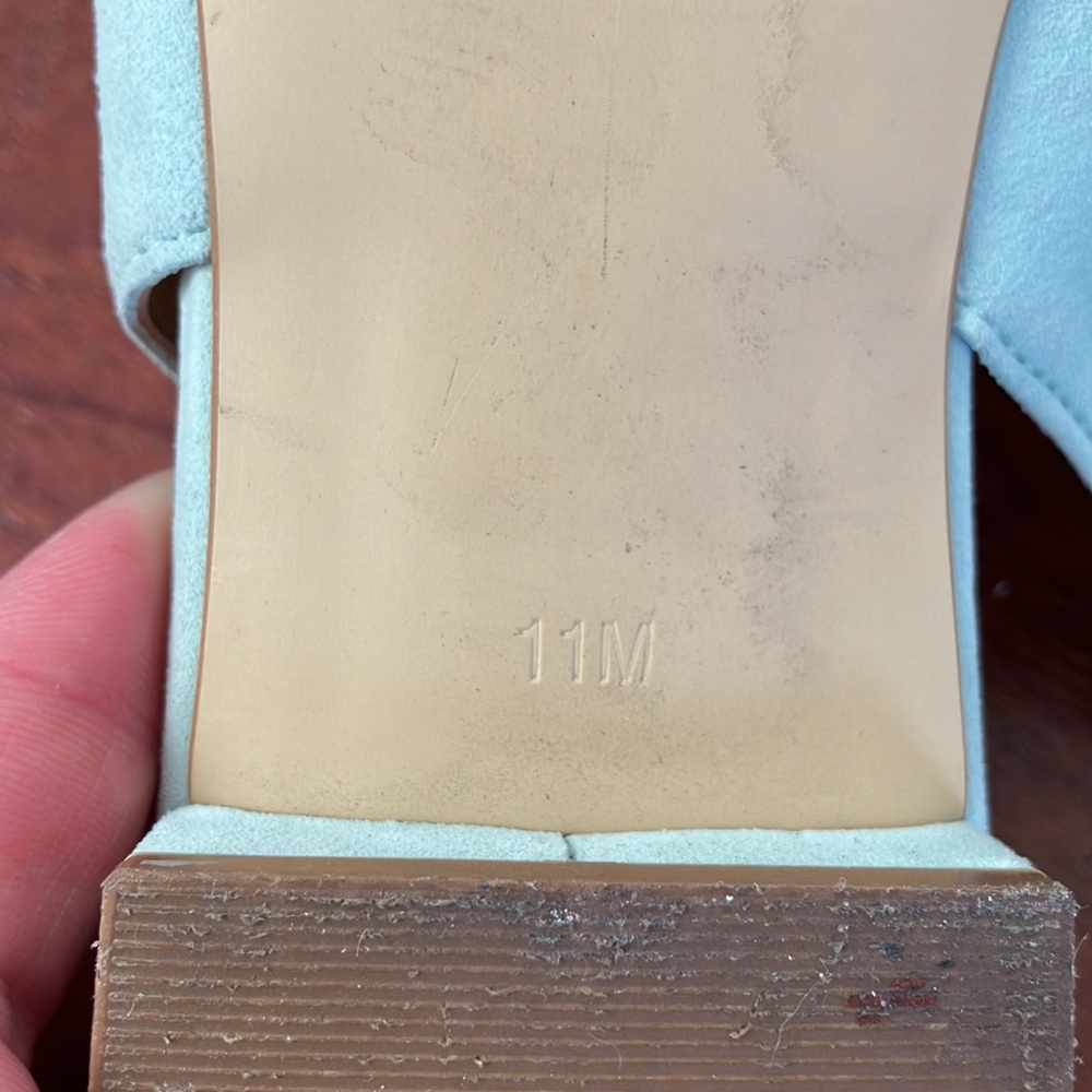 Talbots Women's Mint Blue Slingback Flats 11 - Picture 6 of 8